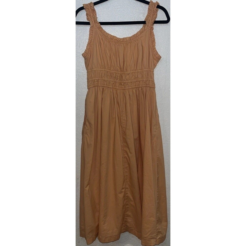 OLD NAVY  Waist-Defined Ruffled Midi Dress -Size M TALL Blossom Petal - Picture 2 of 12